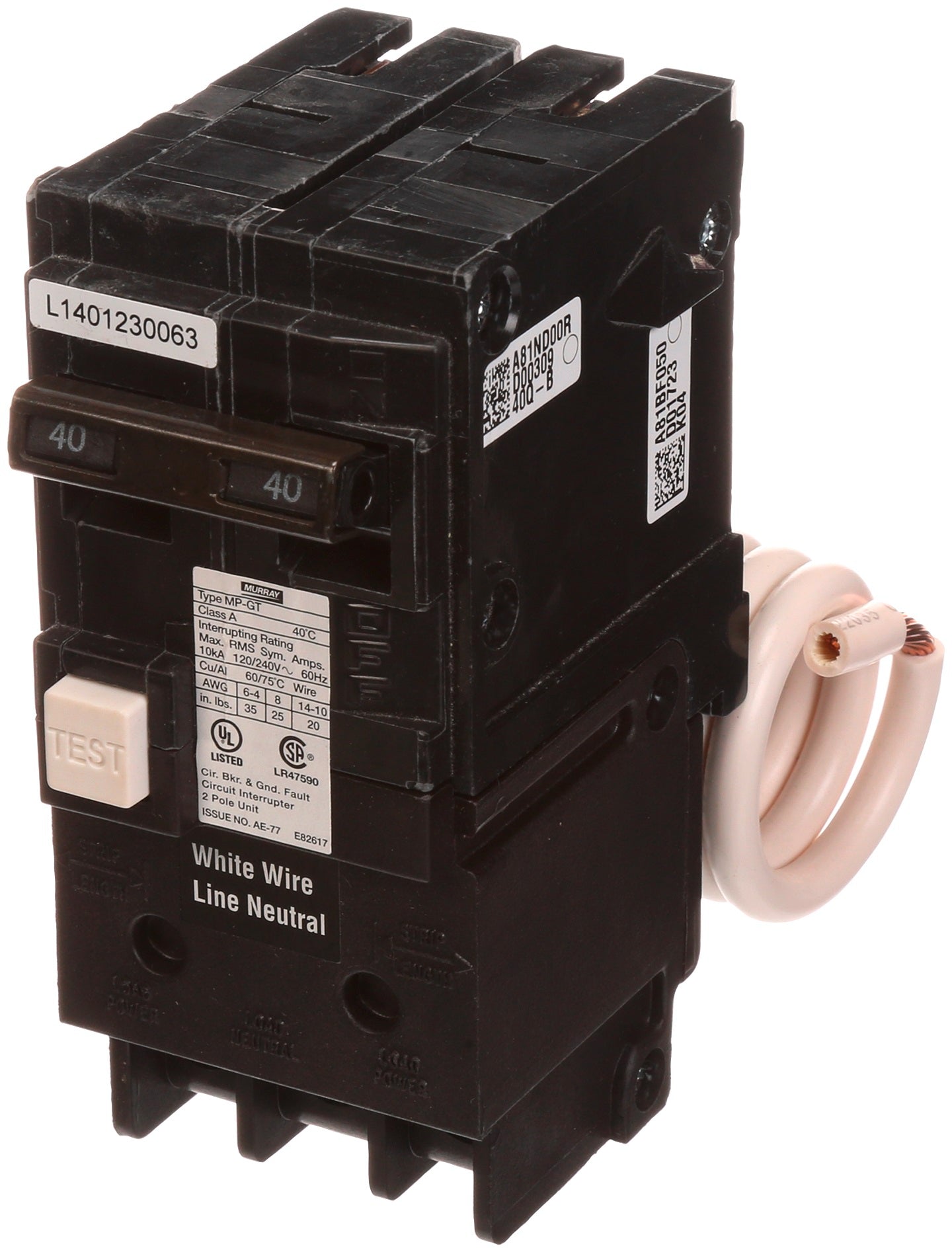 Murray MP240GF Circuit Breaker | MP Series MP-GT 240V 40A