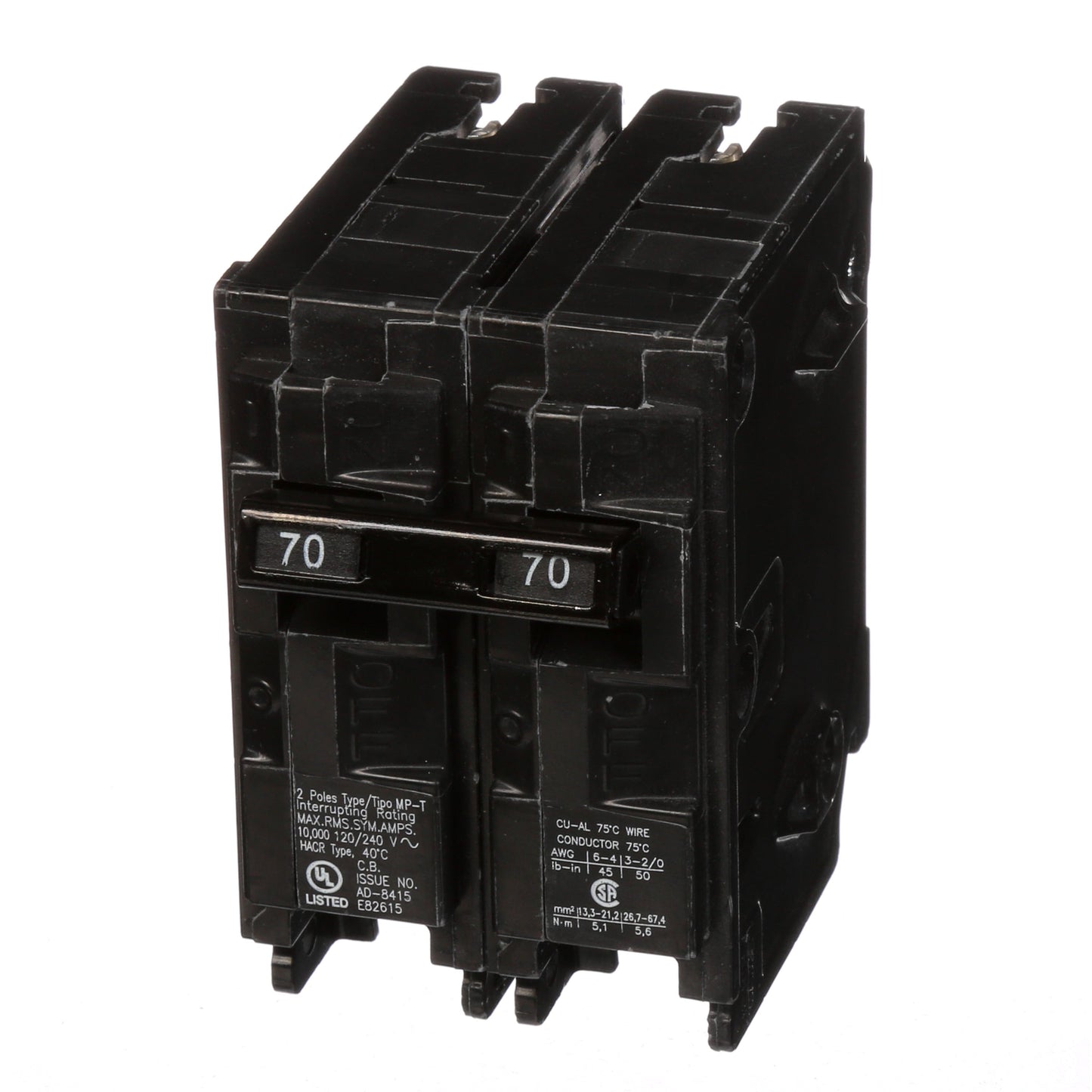 Murray MP270 Circuit Breaker | 240V 70A 2P 10kA@240V Plug-In MP Series