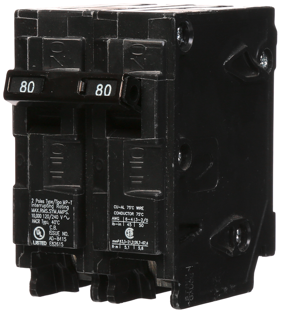 Murray MP280 Molded Case Circuit Breaker | 240V 80A 2P 10kA@240V Plug-In MP Series