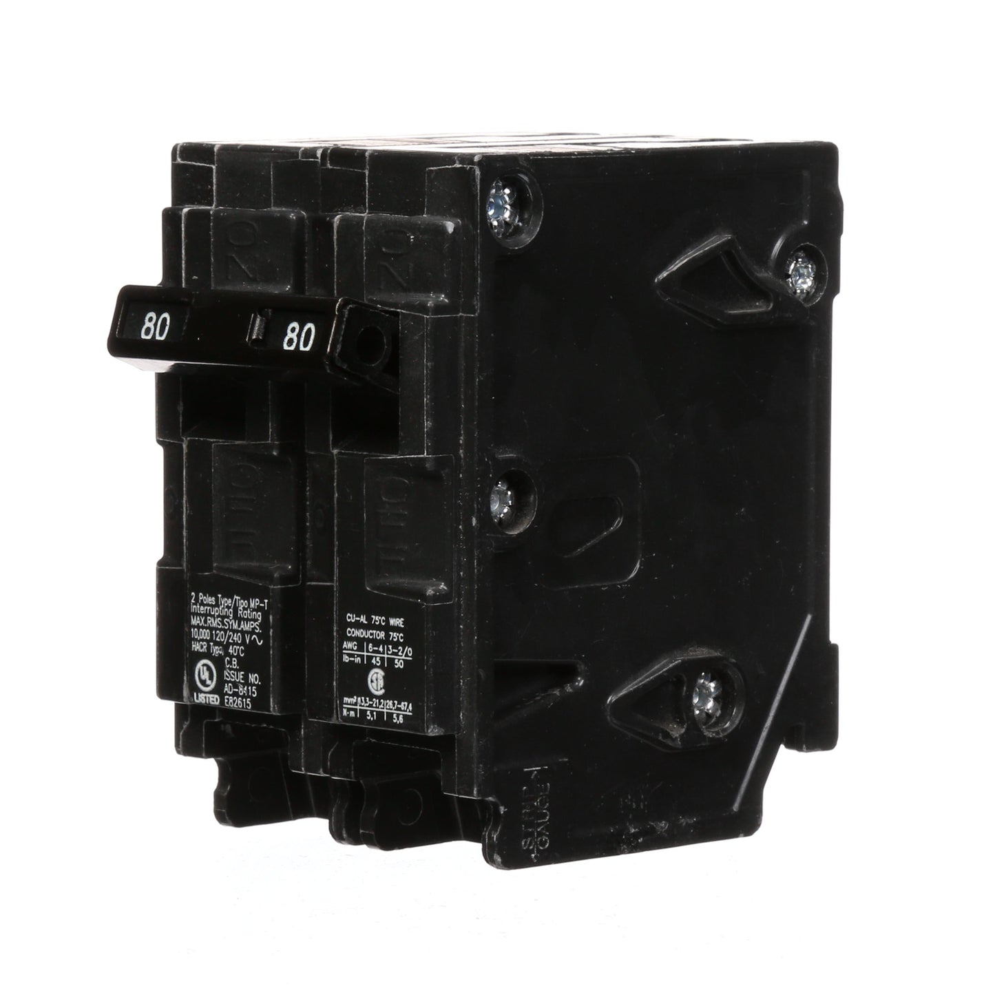 Murray MP280 Molded Case Circuit Breaker | 240V 80A 2P 10kA@240V Plug-In MP Series