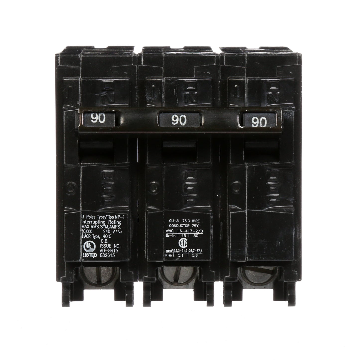 Murray MP390 Circuit Breaker | 240V 90A 3P 10kA@240V Plug-In MP Series