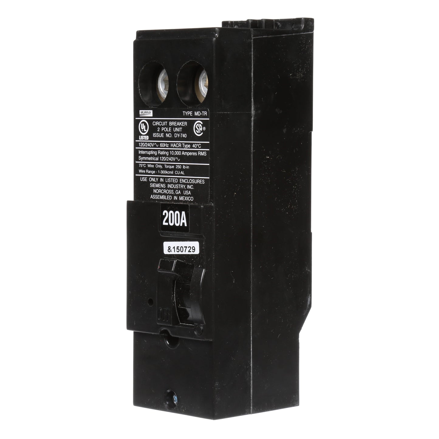 Siemens MPD2200R Circuit Breaker | MD Series MD-T 240V 200A