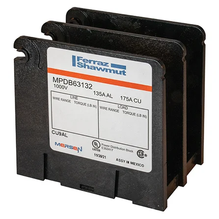 Mersen MPDB63132 Power Distribution Block | 175A 1000V 2-Pole