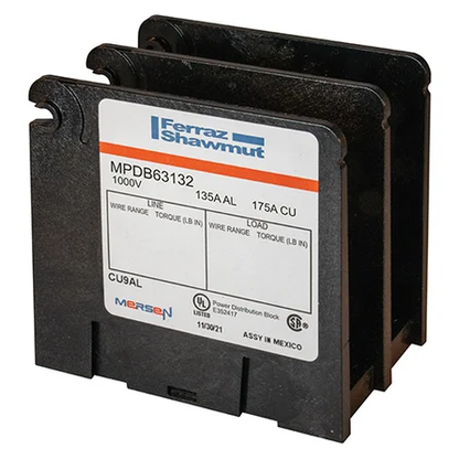 Mersen MPDB63132 Power Distribution Block | 175A 1000V 2-Pole