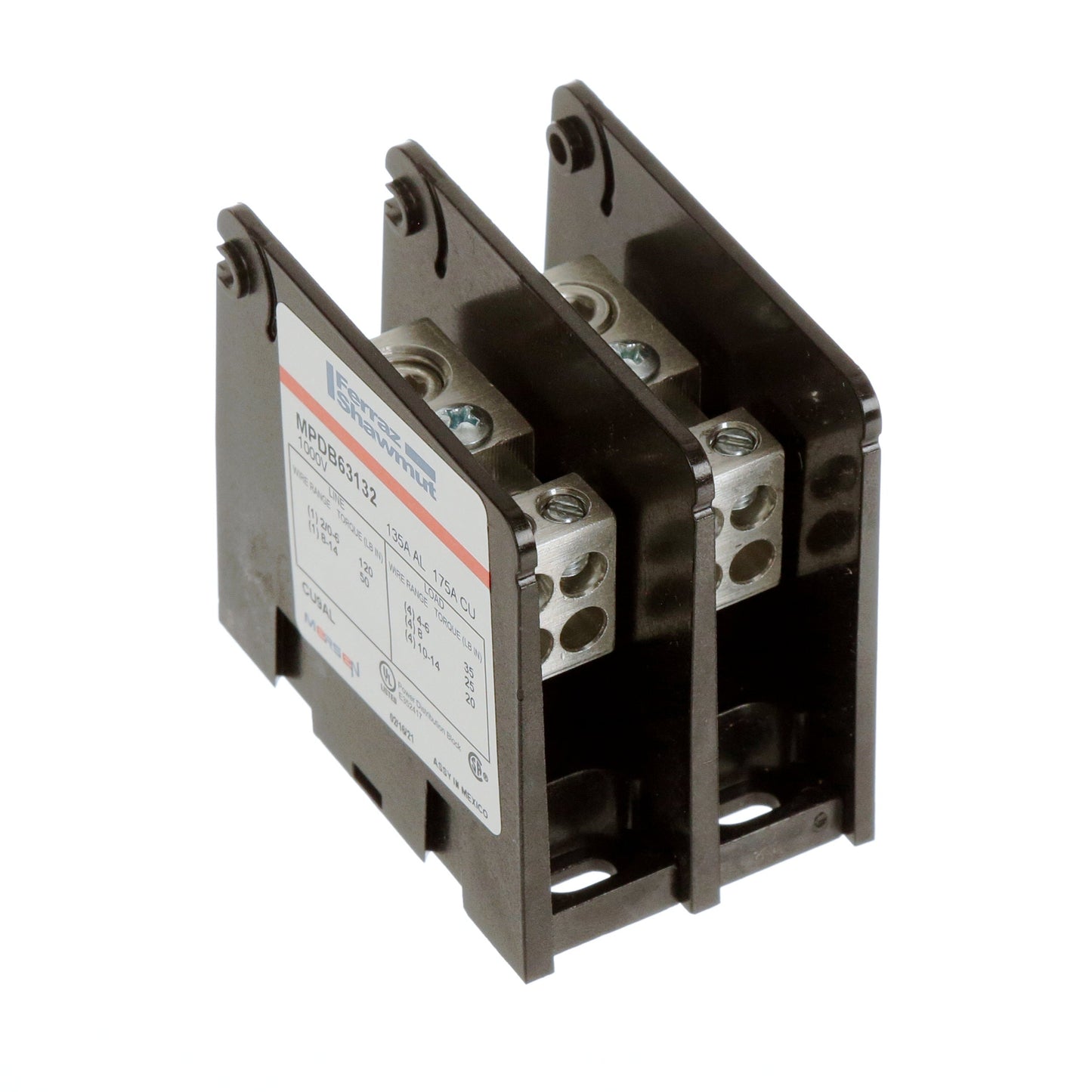 Mersen MPDB63132 Power Distribution Block | 175A 1000V 2-Pole