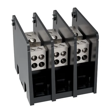 Mersen MPDB63163 Terminal Blocks | 1000V 65A 85A 3-Pole Tin-Plated Aluminum UL 1953