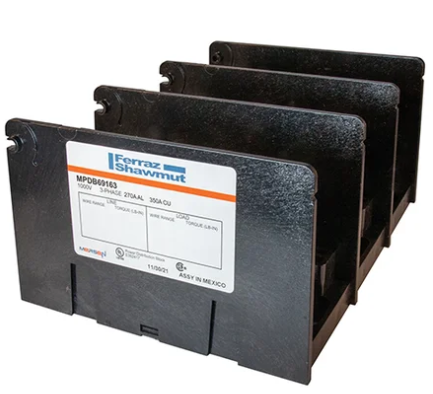 Mersen MPDB69163 Power Distribution Block | 3-Pole 1000V 270A MPDB