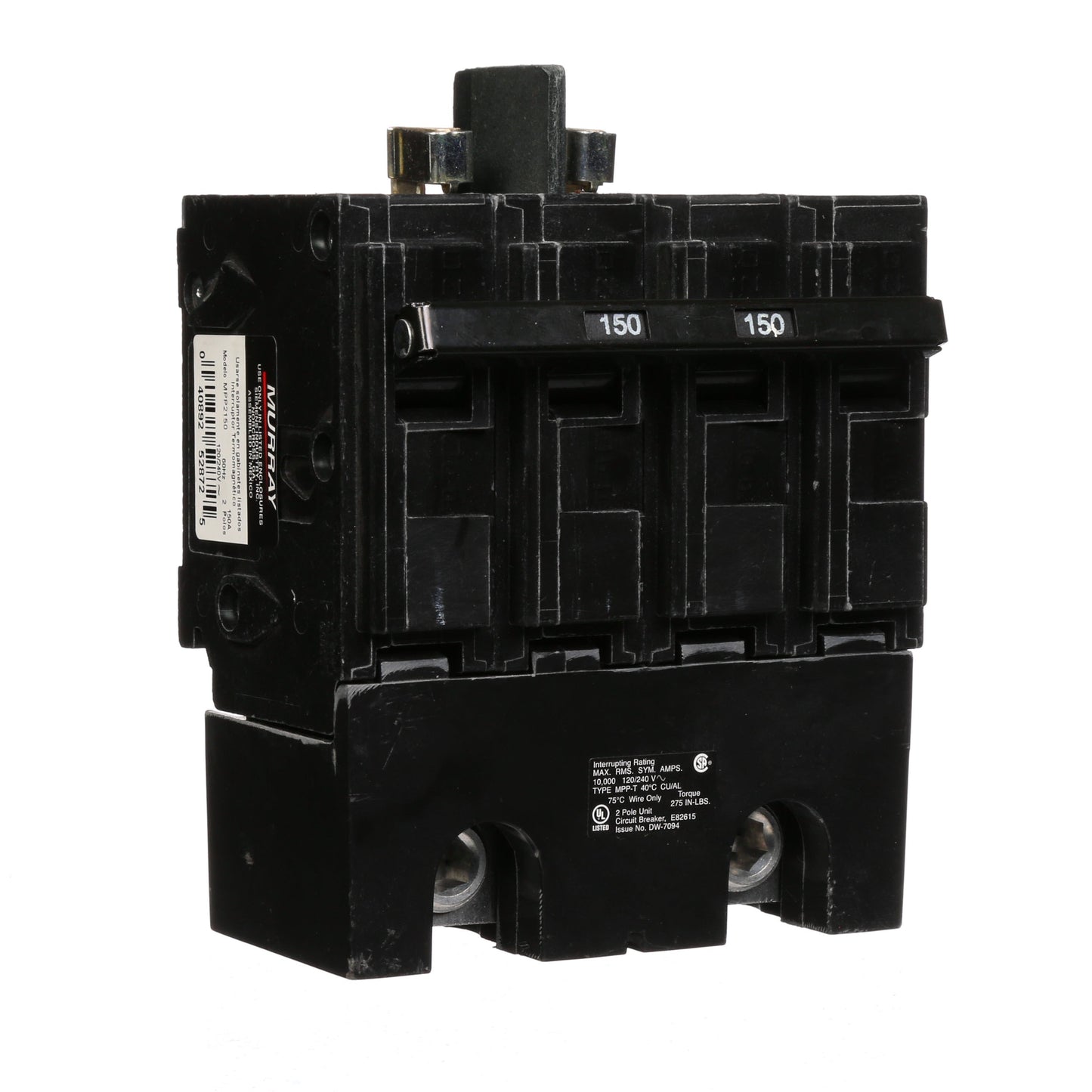 Murray MPP2150 Molded Case Circuit Breaker | 240V 150A 10kA@240V Plug-In MPP Series