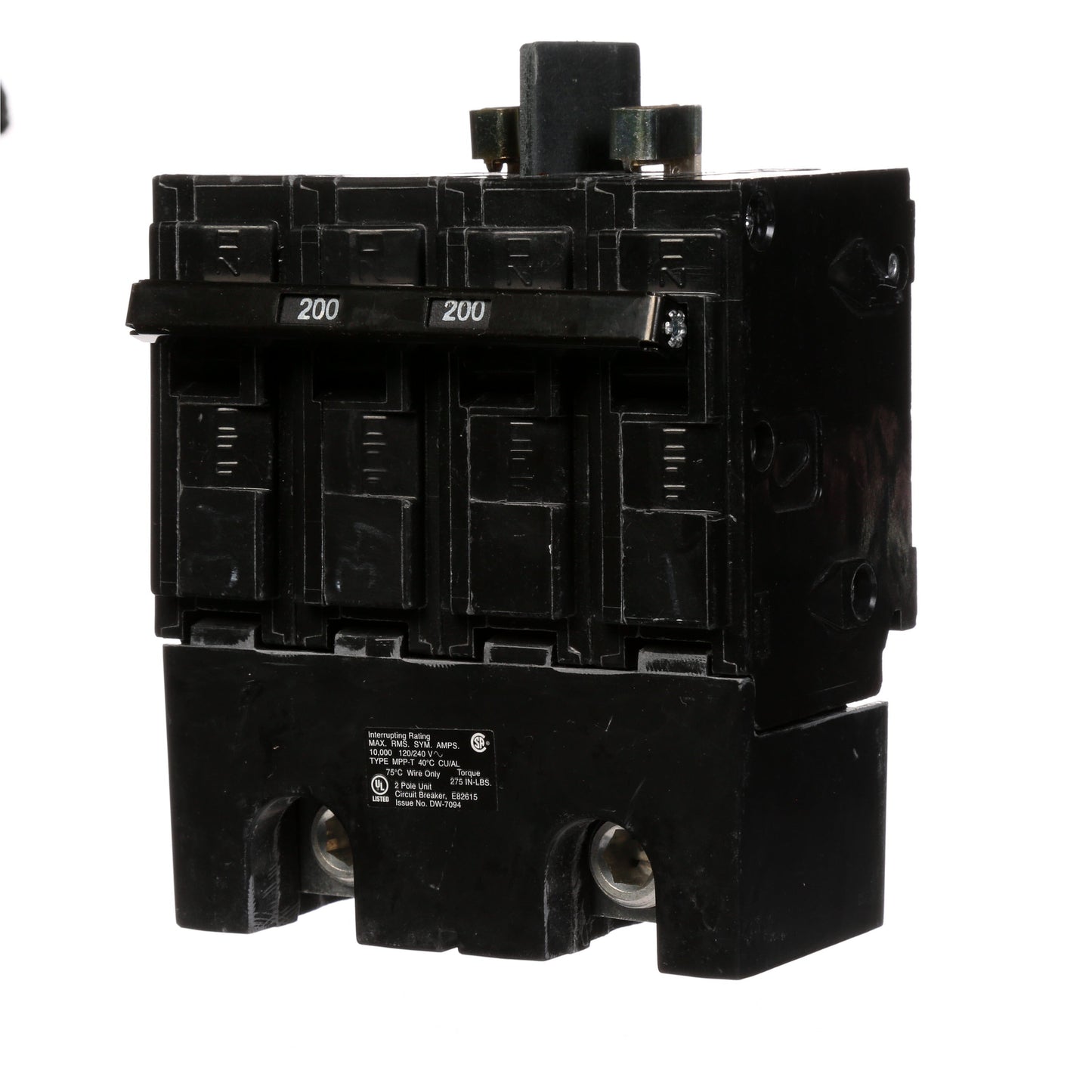 Siemens MPP2200 Circuit Breaker | 240V 200A 2P 10kA@240V Plug-In MPP Series