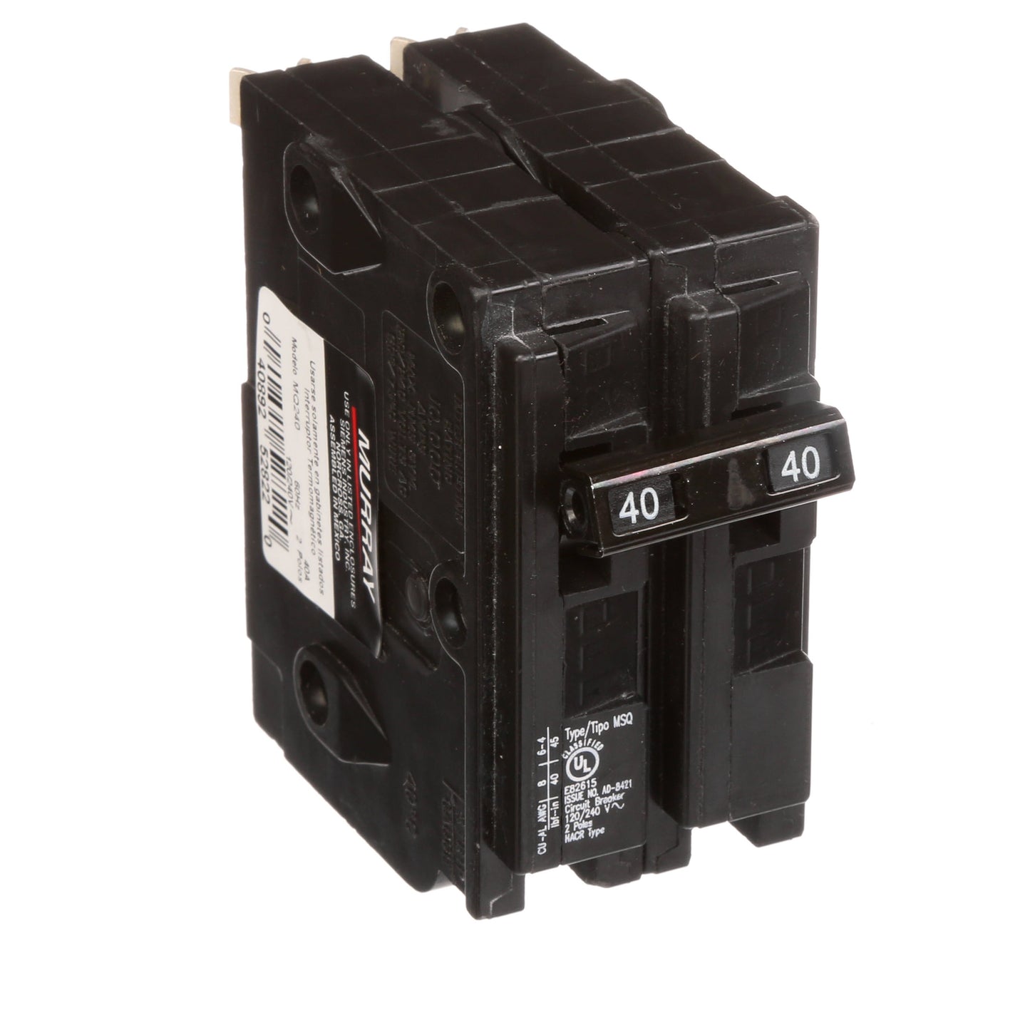 MQ240 Circuit Breaker | MSQ Series MSQ 240V 40A