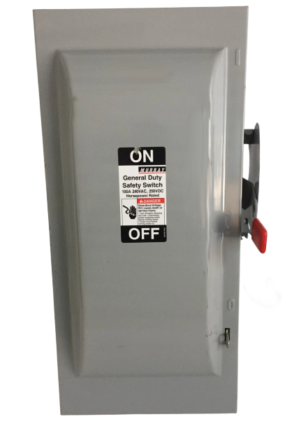 Murray GH323N Disconnect Switch | 240V 100A 1-Phase 2-Pole 100kA@240V R-Class HLP
