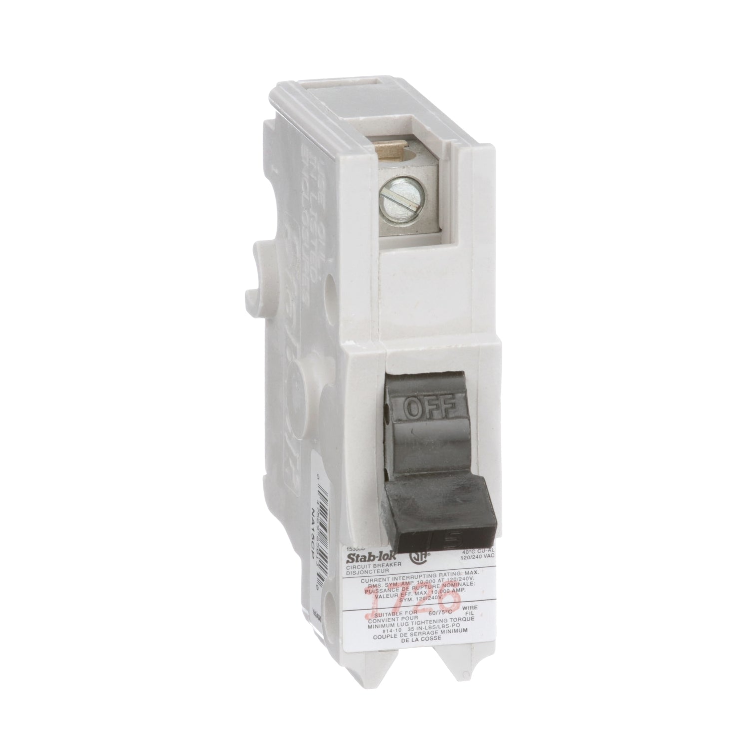NB15 - Federal Pioneer Bolt-On  15A 1 pole circuit breaker - Essential Electric Supply