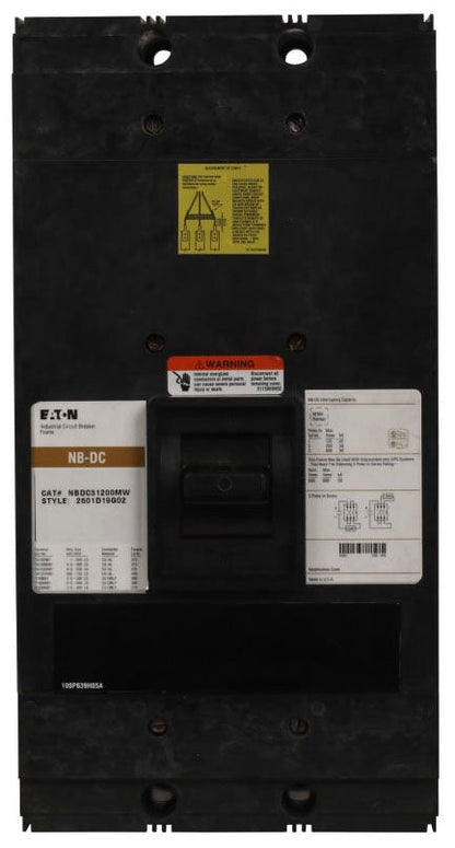 NBDC31200MW - Cutler Hammer Bolt-On 1200 Amp 3 Pole Circuit Breaker - Essential Electric Supply