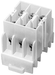 Edison NDN3WH Terminal Block 3-Pole 600VAC 30A C Rail/DIN Rail
