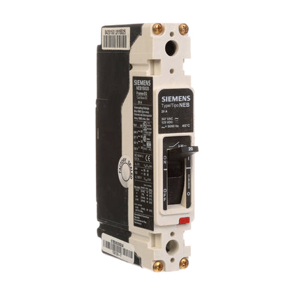 Siemens NEB1B020B Circuit Breaker | 277V 20A 1P 35kA@277V Bolt-On NEB Series