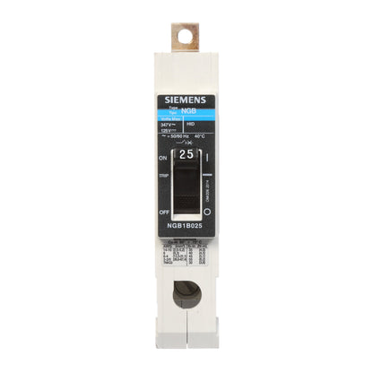 Siemens NGB1B025B Circuit Breaker | 347V 25A 1P 25kA@277V Bolt-On VL Series