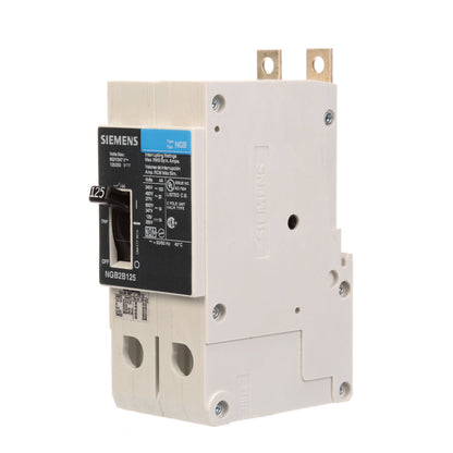 Siemens NGB2B125V Circuit Breaker | 600V 125A 2P 25kA@480V Bolt-On VL Series