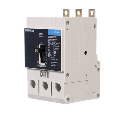 Siemens NGB3B015 Circuit Breaker | 600V 15A 3P 25kA@480V Bolt-On VL Series