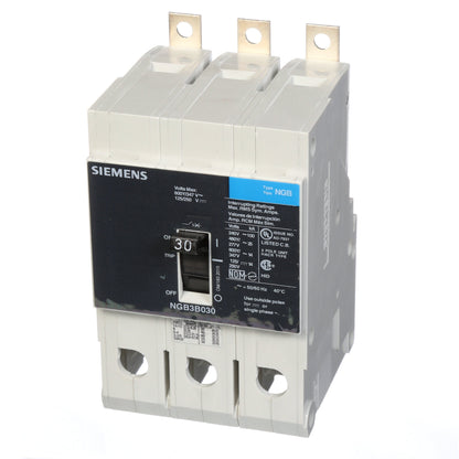 Siemens NGB3B030B Molded Case Circuit Breaker | 600V 30A 3P 25kA@480V Bolt-On VL Series
