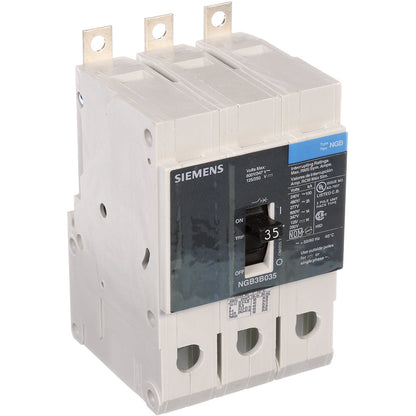 Siemens NGB3B035B Molded Case Circuit Breaker | 600V 35A 3P 25kA@480V Bolt-On VL Series