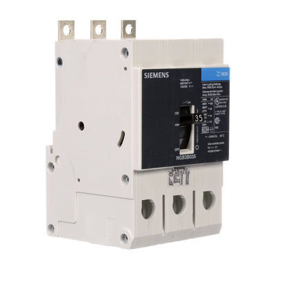 Siemens NGB3B035B Molded Case Circuit Breaker | 600V 35A 3P 25kA@480V Bolt-On VL Series