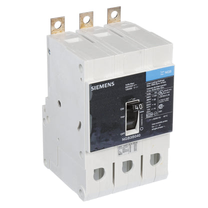 Siemens NGB3B040 Circuit Breaker | 600V 40A 3P 25kA@480V Bolt-On VL Series