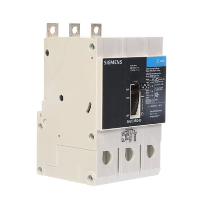 Siemens NGB3B045B Molded Case Circuit Breaker | 600V 45A 3P 25kA@480V Bolt-On VL Series