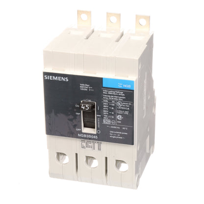 Siemens NGB3B045V Circuit Breaker | 600V 45A 3P 25kA@480V Bolt-On VL Series