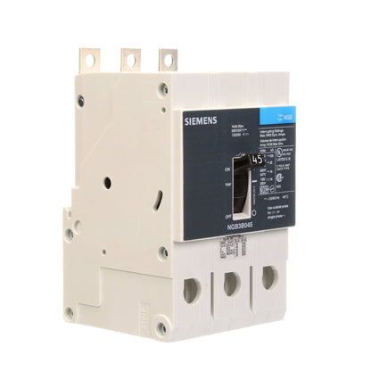 Siemens NGB3B045V Circuit Breaker | 600V 45A 3P 25kA@480V Bolt-On VL Series