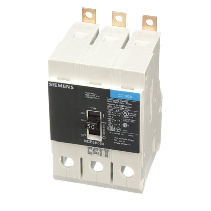 Siemens NGB3B050V Circuit Breaker | 600V 50A 3P 25kA@480V Bolt-On VL Series