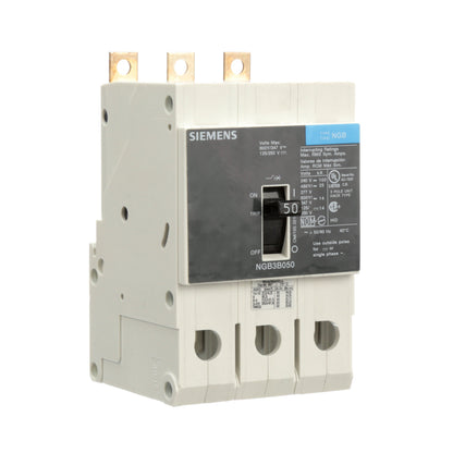 Siemens NGB3B050V Circuit Breaker | 600V 50A 3P 25kA@480V Bolt-On VL Series