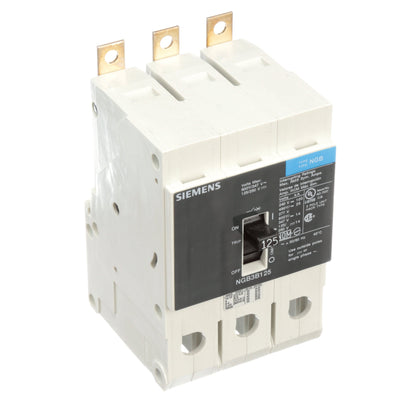 Siemens NGB3B125V Circuit Breaker | 600V 125A 3P 25kA@480V Bolt-On VL Series