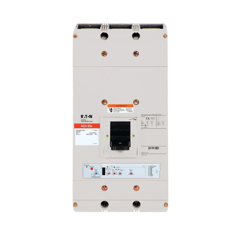 Eaton NGH312038EC Circuit Breaker | 600V 1200A 3P 65kA@480V Bolt-On