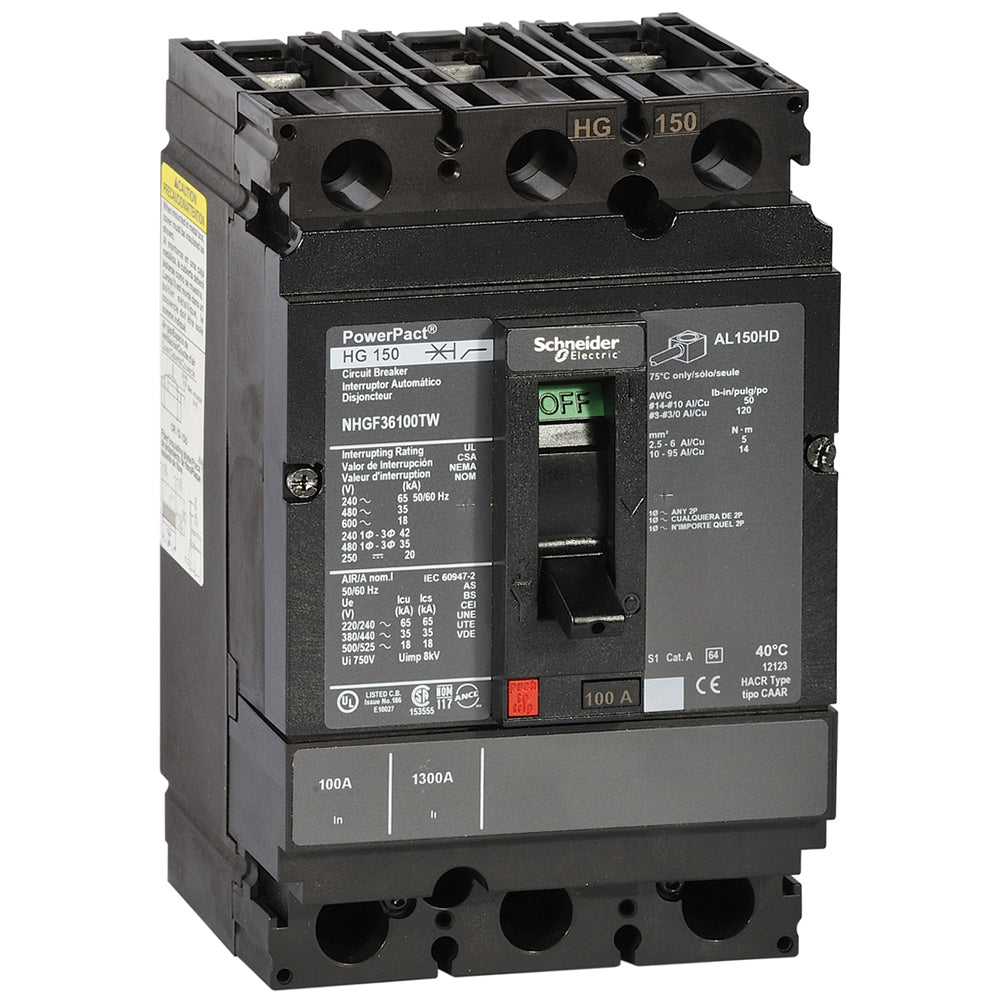 Square D NHGF36040TW Circuit Breaker | 480V 40A 3P 35kA@480V Feed-Thru