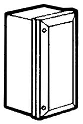 Crouse-Hinds NJB040703 Nonmetallic Junction Box Enclosure | 3-1/4 x 6-3/4 x 2-3/4 inches Krydon fiberglass-reinforced polyester