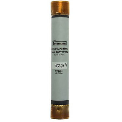 Bussmann NOS-25 Low Voltage Fuse | 600V 25A 50kA@600V NOS Series