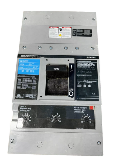 Siemens NXD63B900L Circuit Breaker | 600V 900A 3P 50kA@480V Feed-Thru Sentron Series