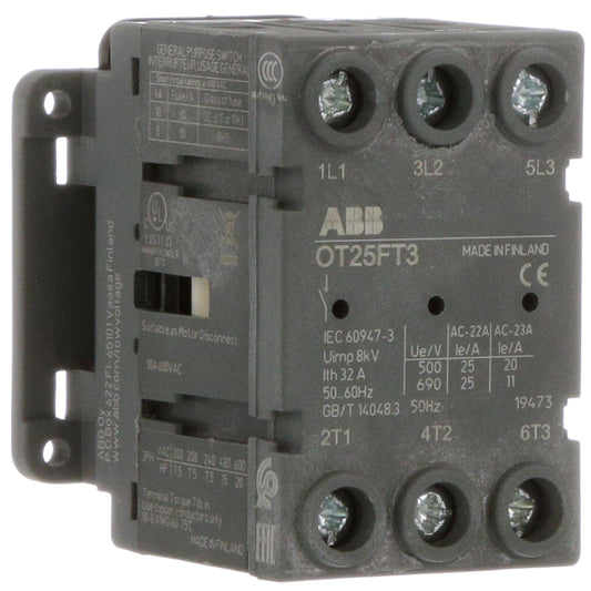 ABB OT25FT3 Circuit Breaker Enclosure | 480V AC