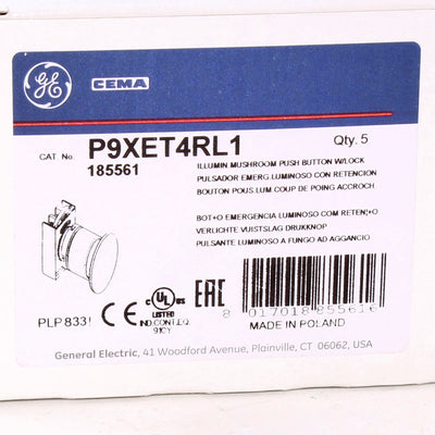 General Electric P9XET4RL1 Motor Control Part And Accessory