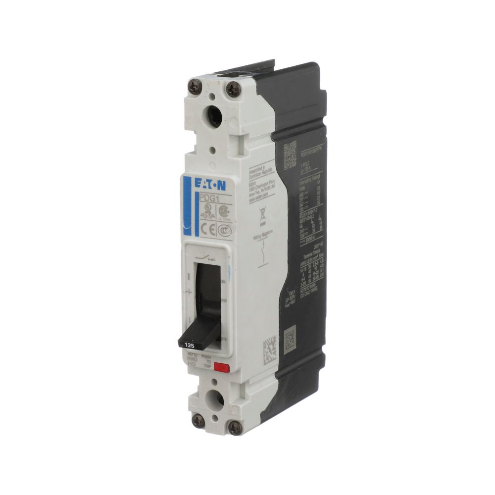 Cutler Hammer PDG11G0030TFFJ Circuit Breaker | 600V 30A 1P 35kA@480V Feed-Thru Power Defense