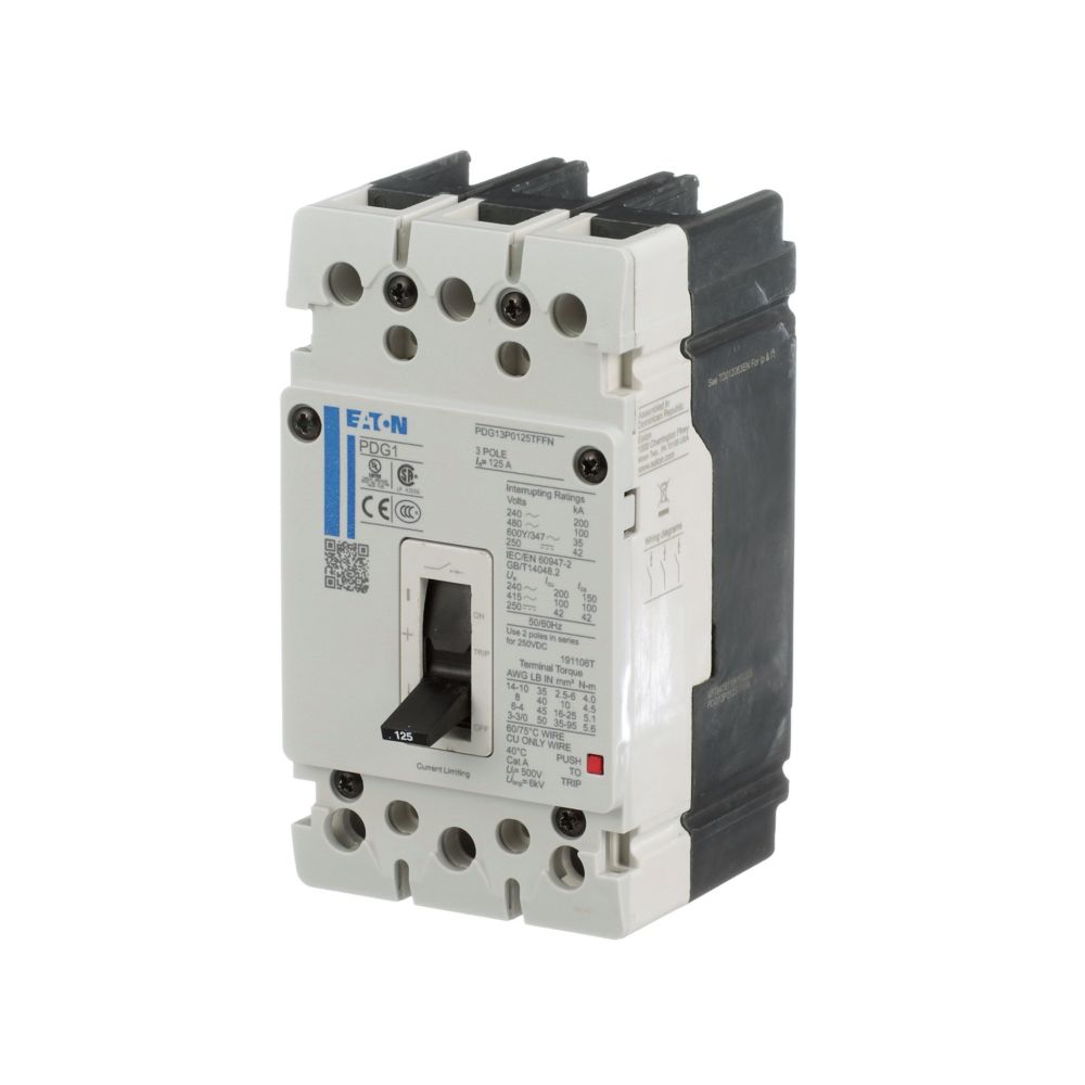 Eaton PDG13M0090TFFJ Circuit Breaker | Power Defense Series PDG 600V 90A