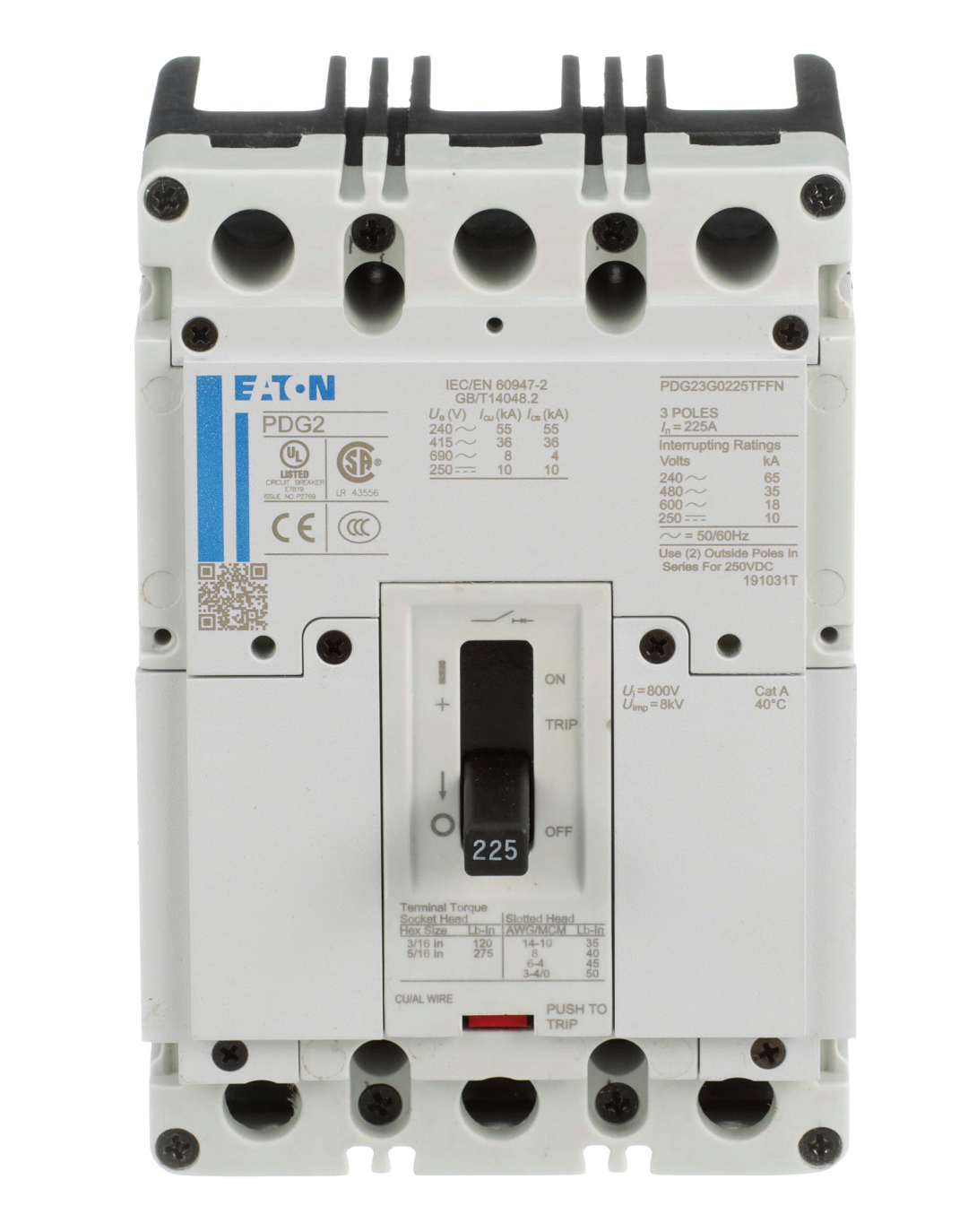 PDG23F0150TFFL - Cutler Hammer - Molded Case Circuit Breakers