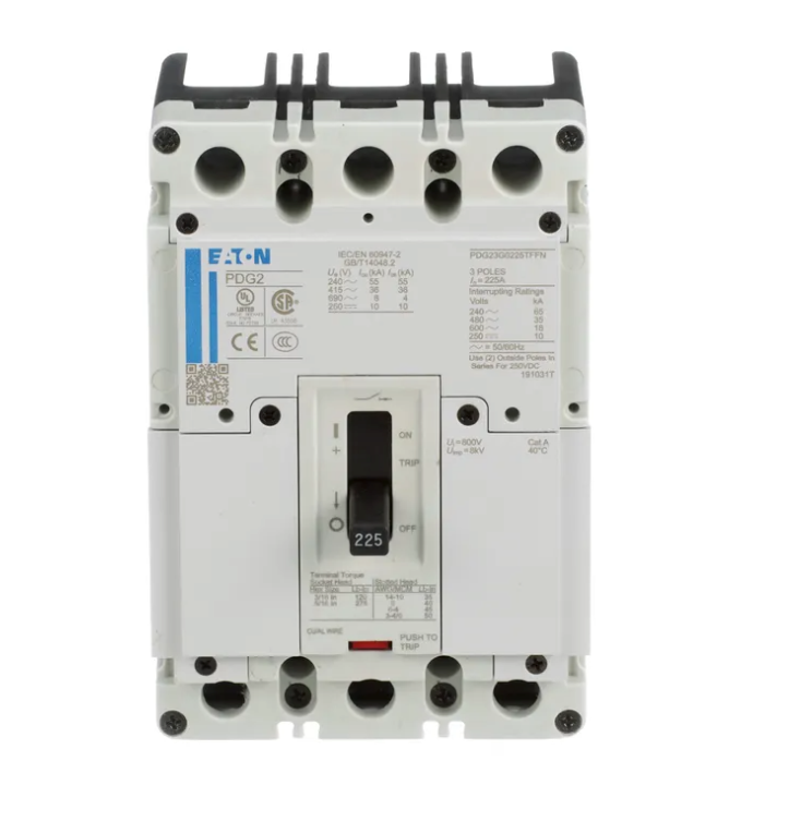 Eaton PDG23M0020TFFL 20A 3P 65KA@480V Type PDG Power Defense Breaker - Essential Electric Supply