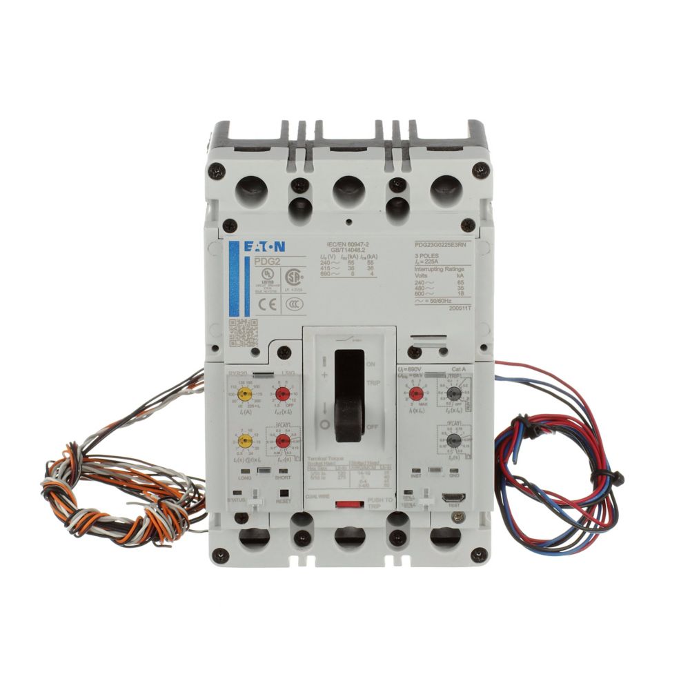 Eaton PDG23G0100E3RL Circuit Breaker | 600V 100A 3P 35kA@480V Bolt-On Power Defense