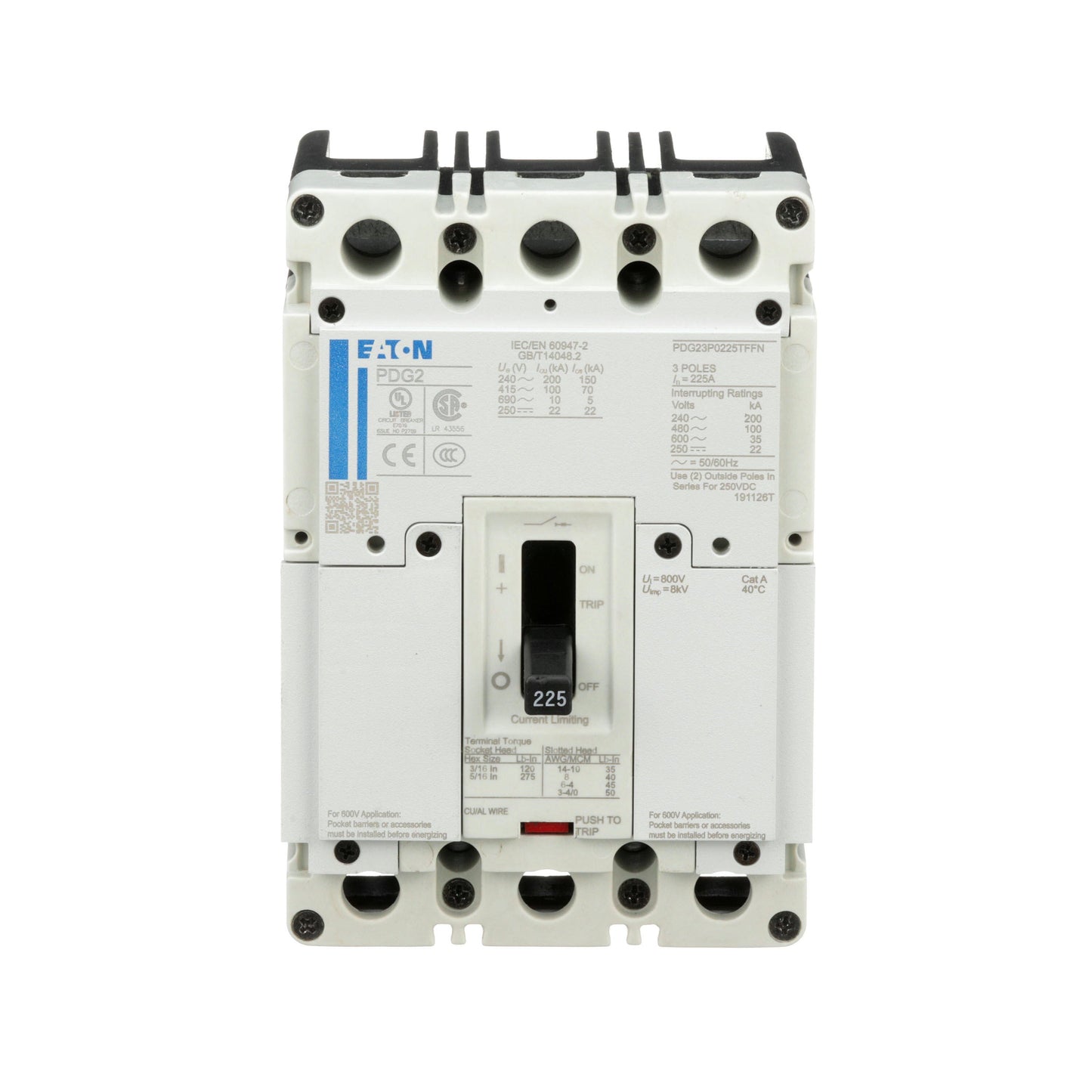 PDG23M0030TFFJ - Eaton - Molded Case Circuit Breakers - Essential Electric Supply