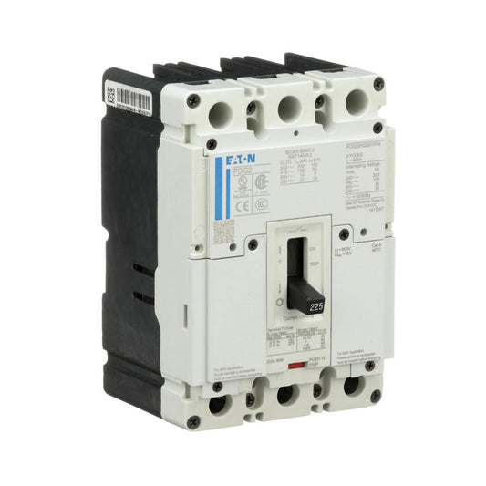 Cutler Hammer PDG22F0090TFFJ Molded Case Circuit Breaker | 600V 90A 2P 25kA@480V Feed-Thru Power Defense