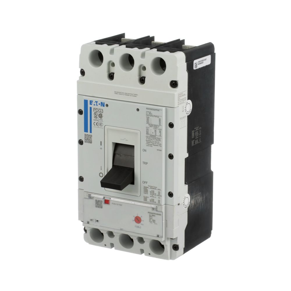Eaton PDG33F0175TFAJ Circuit Breaker | 600V 175A 3P 25kA@480V Feed-Thru Power Defense