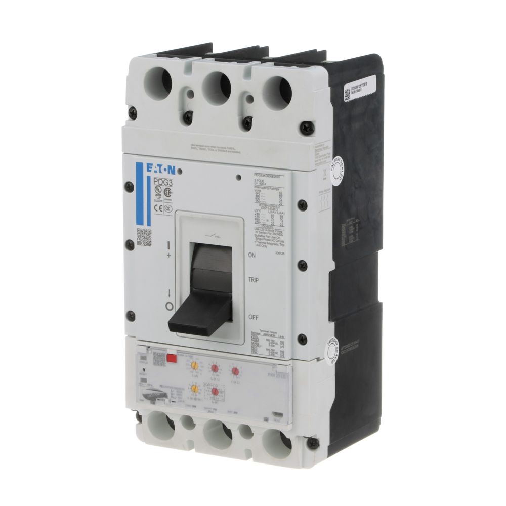 Eaton PDG33G0600E2MJ Circuit Breaker | 600V 600A 3P 35kA@480V LSI Feed-Thru Power Defense
