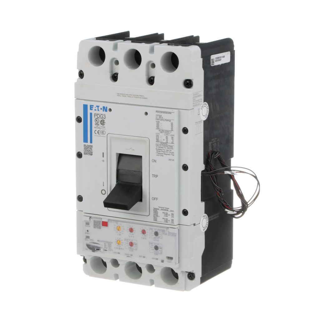 Eaton PDG33G0600E3RJ Molded Case Circuit Breaker | 600V 600A 3P 35kA@480V Feed-Thru Power Defense