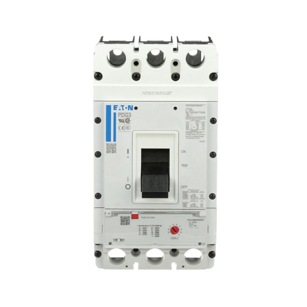 Eaton PDG33M0250MSAJ Circuit Breaker | 600V 250A 65kA@480V Power Defense Series